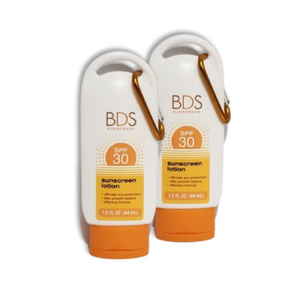 BDS Sunscreen SPF 30 Sunscreen Lotion 1.5fl Oz Keychain/Carabiner